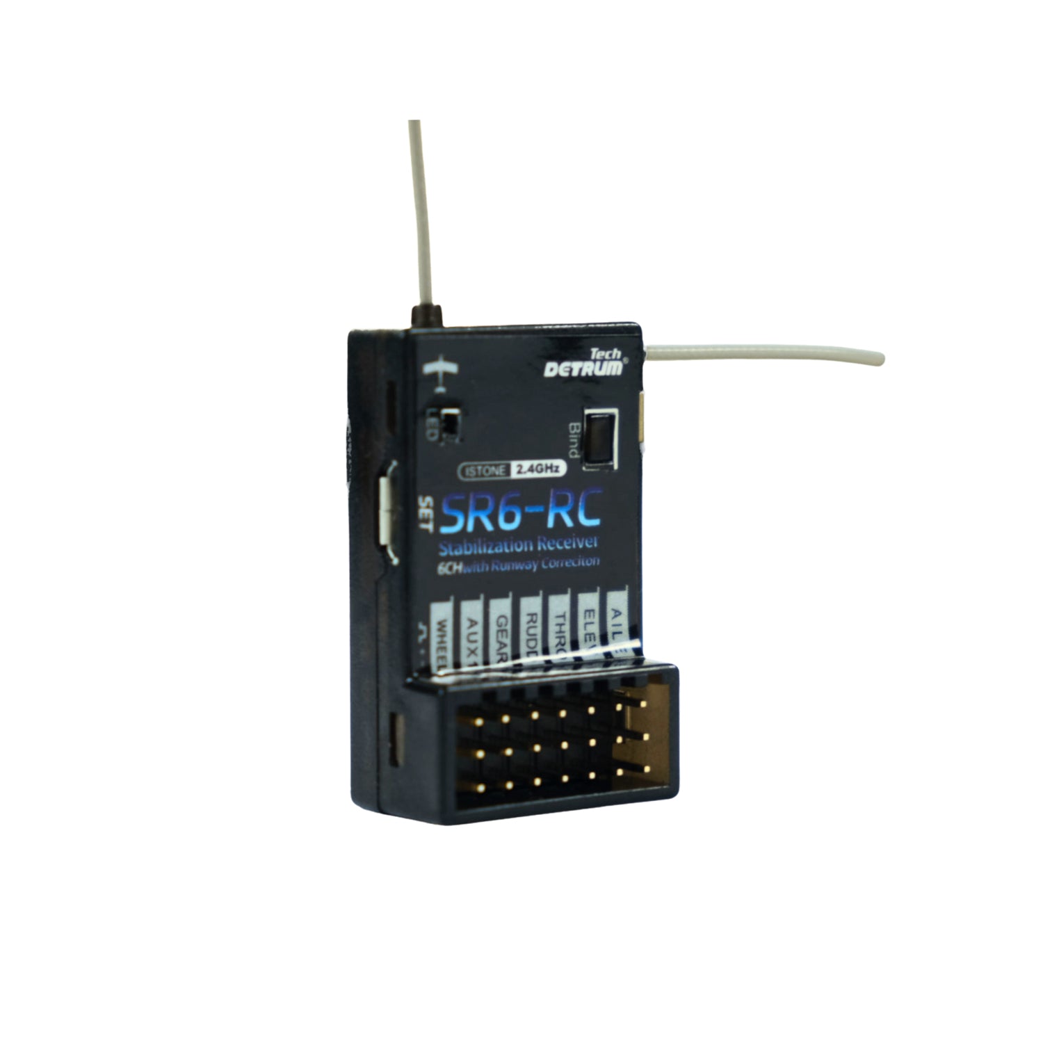 🌟🎉 New Release! Detrum SR6-RC 6CH 2.4GHz Receiver w/ iStone 6-Axis Stabilization & Runway Correction