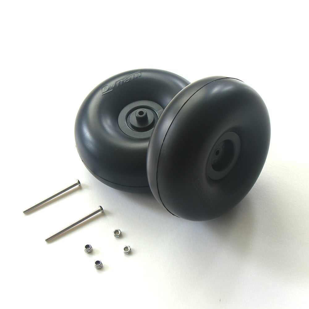 Dynam-4-inches-Smooth-Surface-Rubber-Foam-Wheel-Set-for-RC-Airplane-2pcs-3.6mm-Hole-axle_2