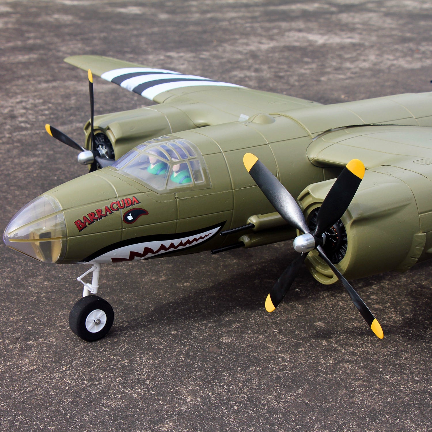 Dynam-B-26-Marauder-Green-4S-Twin-Engine-RC-Warbird-Plane-1.5m-SRTF-DY8972GN