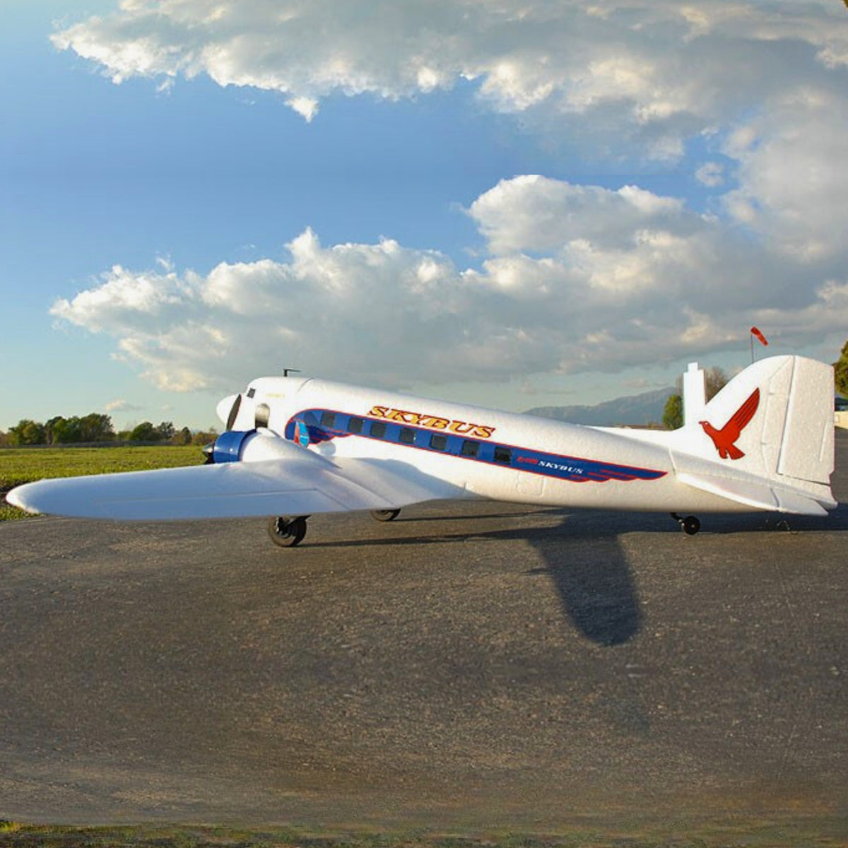 Dynam-DC-3-Skybus-White-RC-Remote-Control-Warbird-Aircraft-1500mm-Wingspan-Wingspan-PNP-SPNP-BNF-RTF-6C-DY8931WT_13