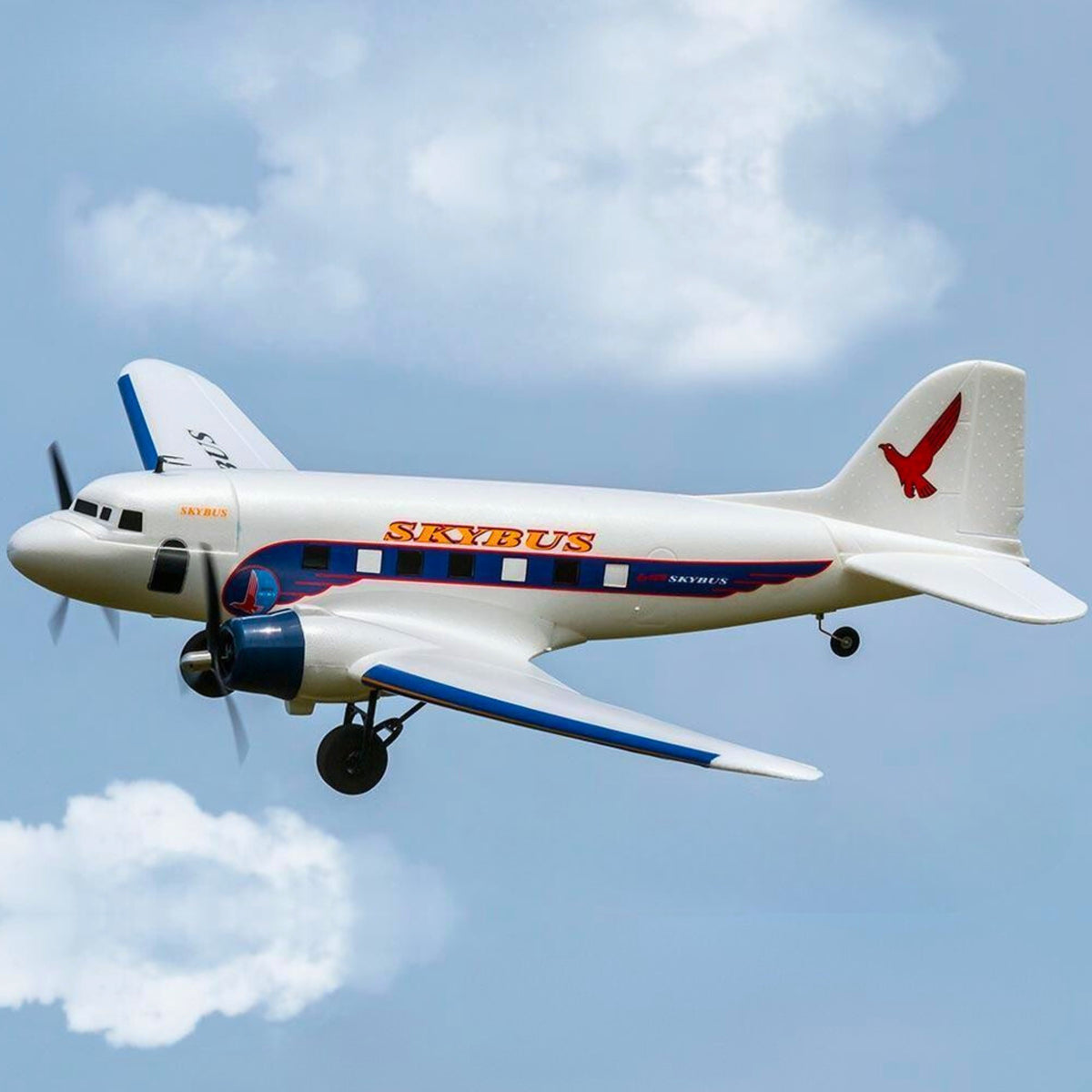 Dynam-DC-3-Skybus-White-RC-Remote-Control-Warbird-Aircraft-1500mm-Wingspan-Wingspan-PNP-SPNP-BNF-RTF-6C-DY8931WT_2
