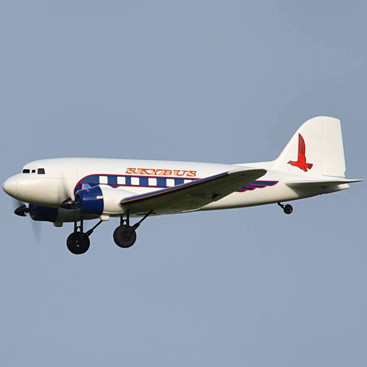 Dynam-DC-3-Skybus-White-RC-Remote-Control-Warbird-Aircraft-1500mm-Wingspan-Wingspan-PNP-SPNP-BNF-RTF-6C-DY8931WT_3