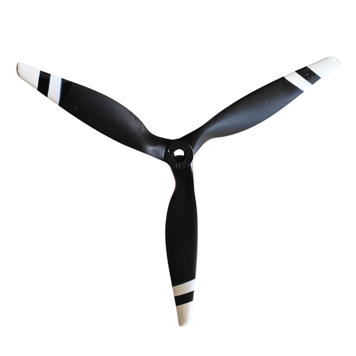 Dynam DYP-1022W 10x7x3 3-Blade Plane Nylon Propeller w/ White Tips