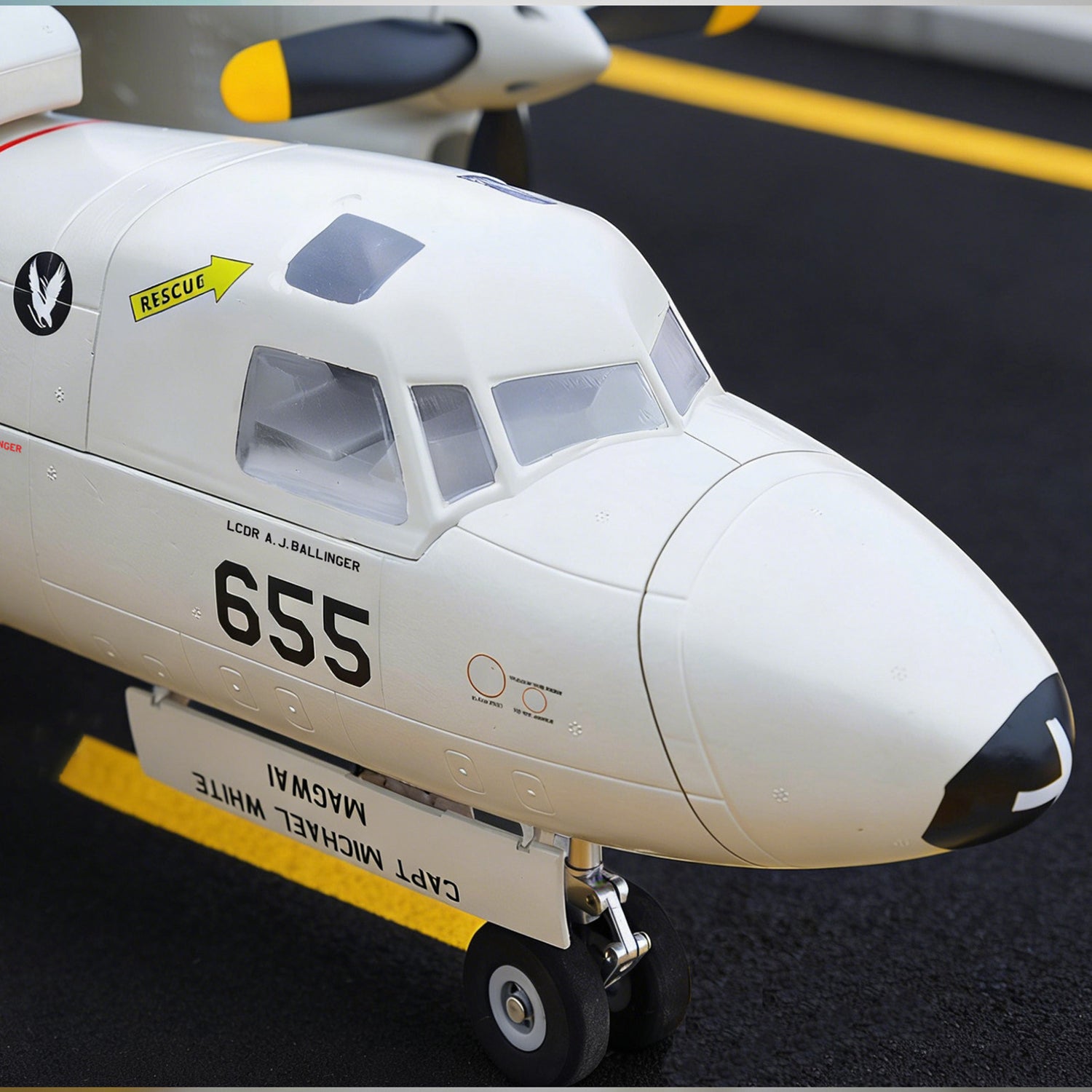 🌟🎉 New Release! Pre-Order Dynam E-2C Hawkeye AEW 1500mm Twin-Engine 360° Rotating Radar RC Scale Airplane