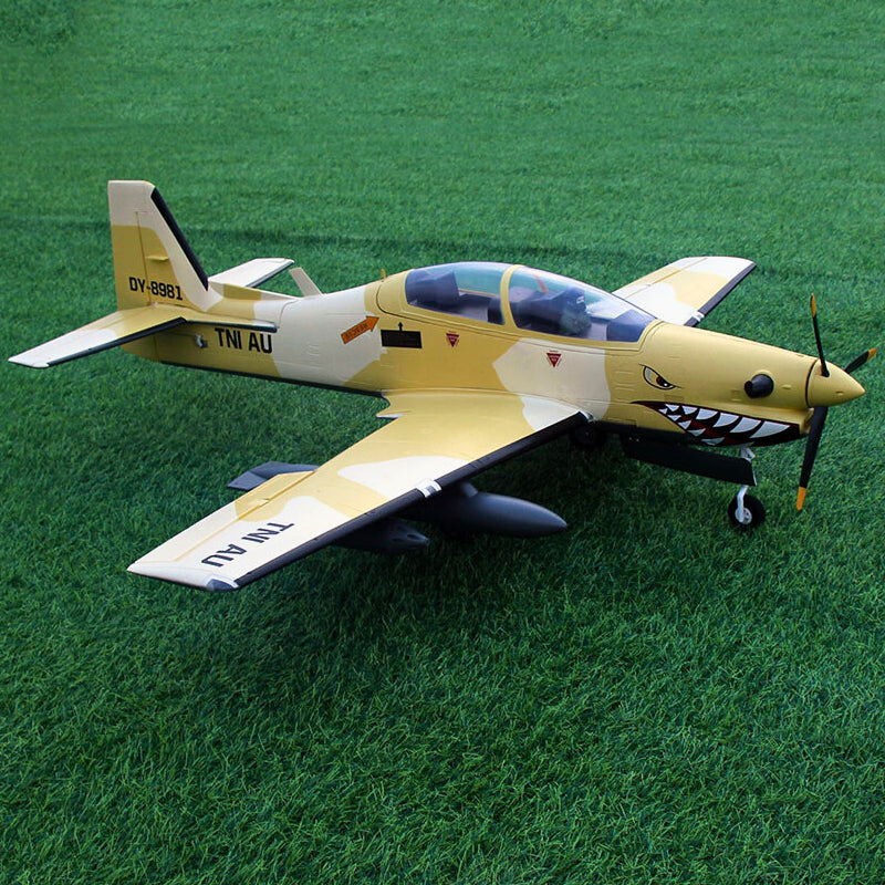Dynam EMB 312 Tucano 4S Radio Controlled Scale Plane 1300mm Wingspan w Flaps PNP BNF RTF DY8981
