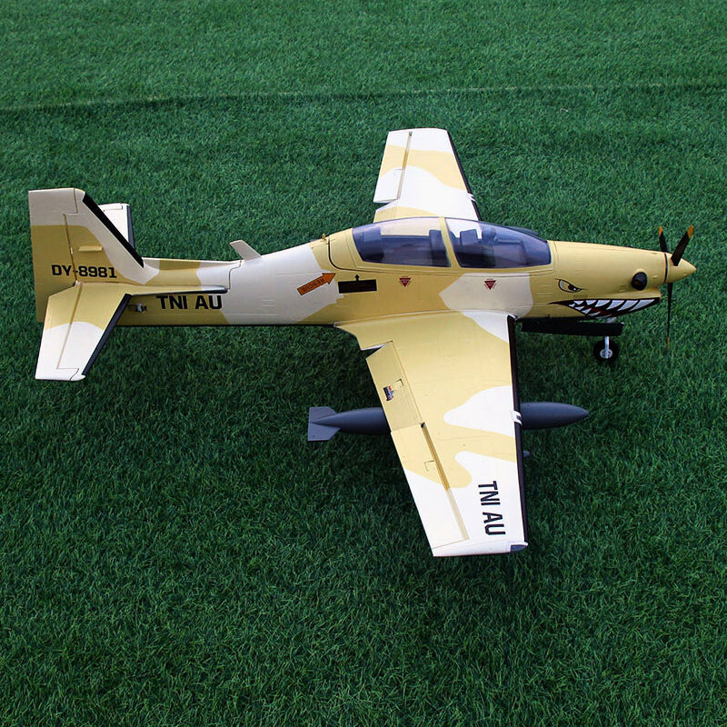 Dynam EMB 312 Tucano 4S Radio Controlled Scale Plane 1300mm Wingspan w Flaps PNP BNF RTF DY8981