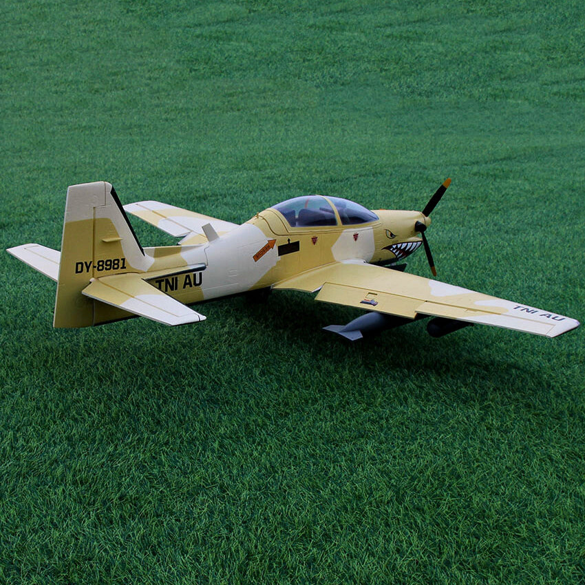 Dynam EMB 312 Tucano 4S Radio Controlled Scale Plane 1300mm Wingspan w Flaps PNP BNF RTF DY8981