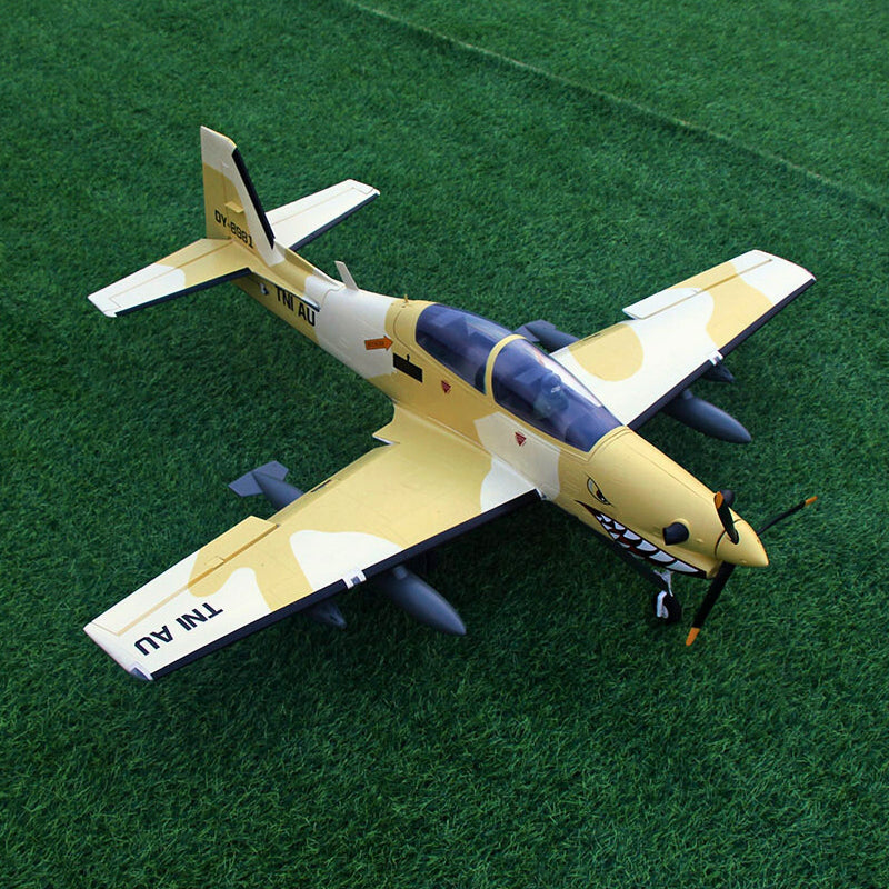 Dynam EMB 312 Tucano 4S Radio Controlled Scale Plane 1300mm Wingspan w Flaps PNP BNF RTF DY8981