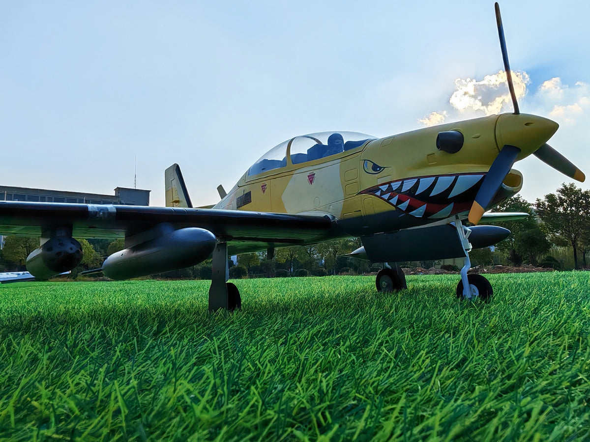 Dynam EMB 312 Tucano 4S Radio Controlled Scale Plane 1300mm Wingspan w Flaps PNP BNF RTF DY8981