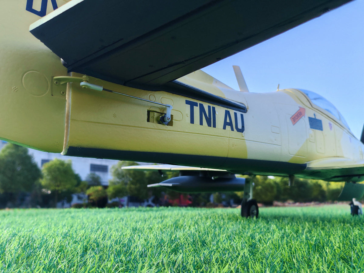 Dynam EMB 312 Tucano 4S Radio Controlled Scale Plane 1300mm Wingspan w Flaps PNP BNF RTF DY8981