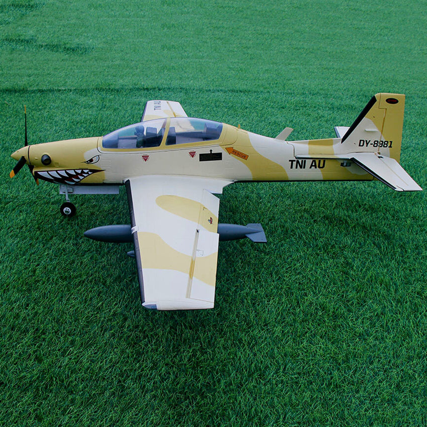 Dynam EMB 312 Tucano 4S Radio Controlled Scale Plane 1300mm Wingspan w Flaps PNP BNF RTF DY8981