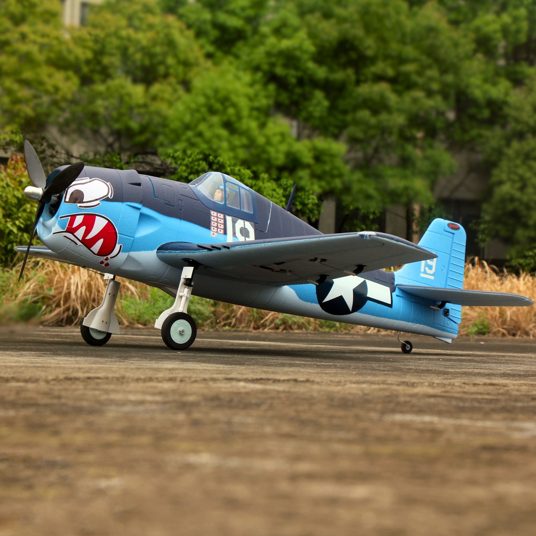 Dynam F6F Hellcat V2 4S RC Remote Control Warbird Airplane 1300mm Wingspan Flaps PNP BNF SPNP SRTF DY8958