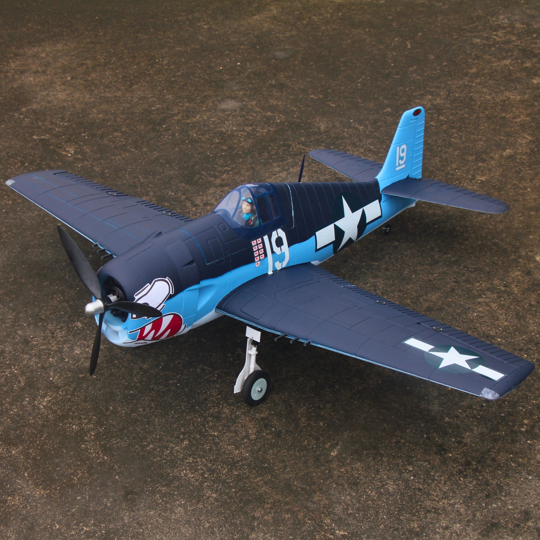 Dynam F6F Hellcat V2 4S RC Remote Control Warbird Airplane 1300mm Wingspan Flaps PNP BNF SPNP SRTF DY8958