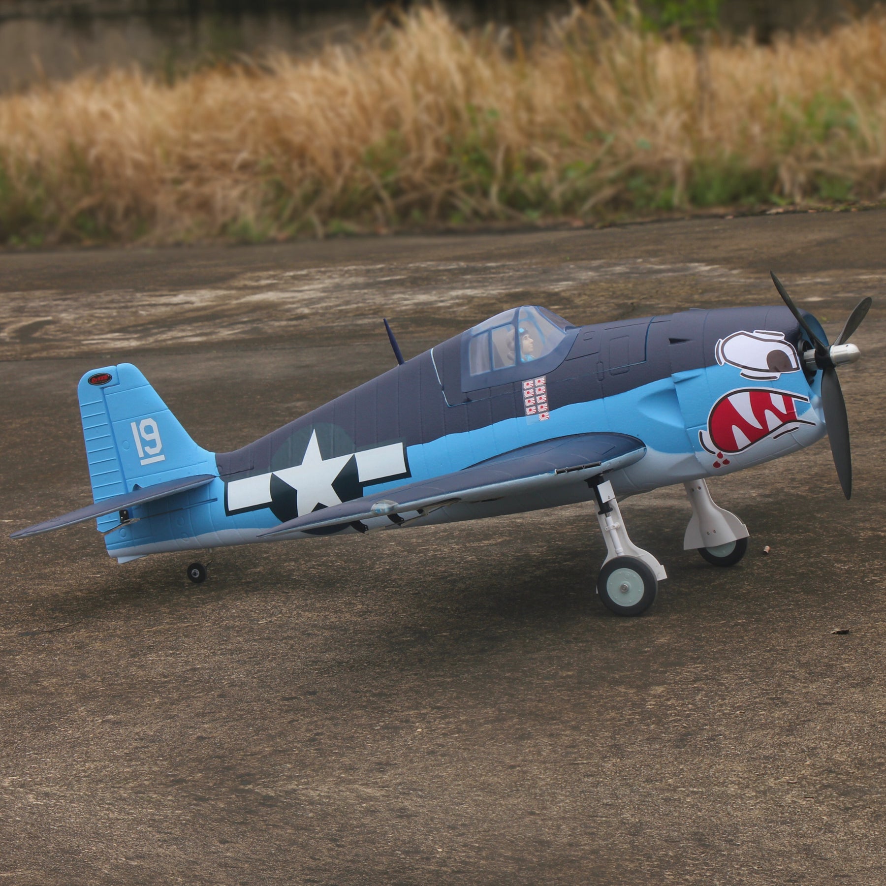 Dynam F6F Hellcat V2 4S RC Remote Control Warbird Airplane 1300mm Wingspan Flaps PNP BNF SPNP SRTF DY8958