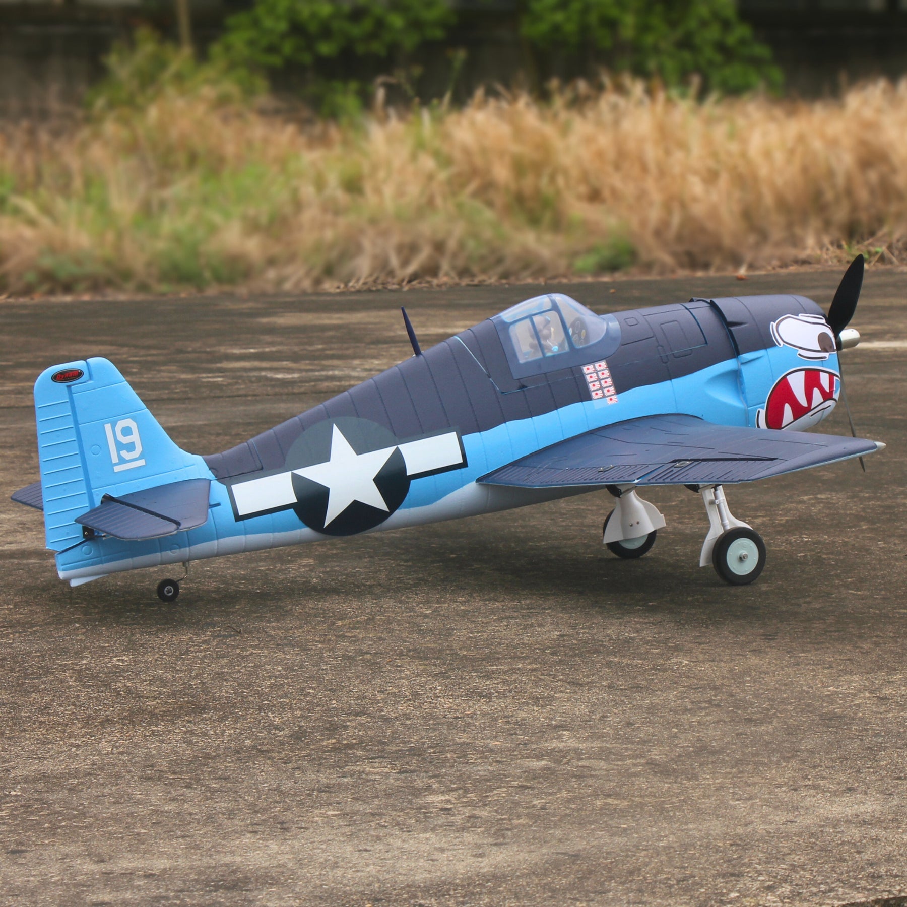 Dynam F6F Hellcat V2 4S RC Remote Control Warbird Airplane 1300mm Wingspan Flaps PNP BNF SPNP SRTF DY8958