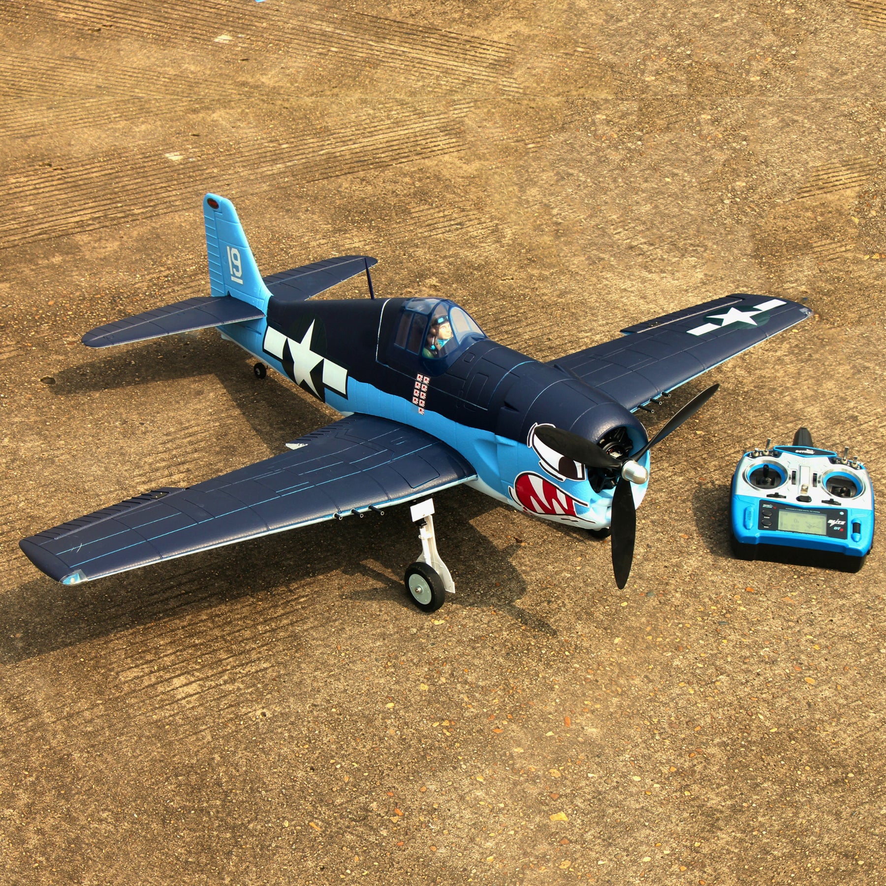 Dynam F6F Hellcat V2 4S RC Remote Control Warbird Airplane 1300mm Wingspan Flaps PNP BNF SPNP SRTF DY8958