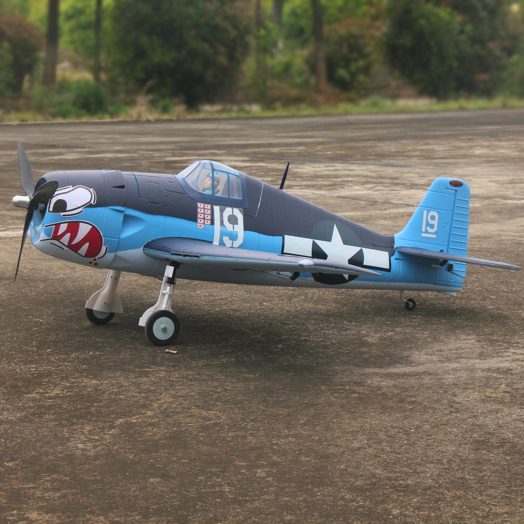 Dynam F6F Hellcat V2 4S RC Remote Control Warbird Airplane 1300mm Wingspan Flaps PNP BNF SPNP SRTF DY8958