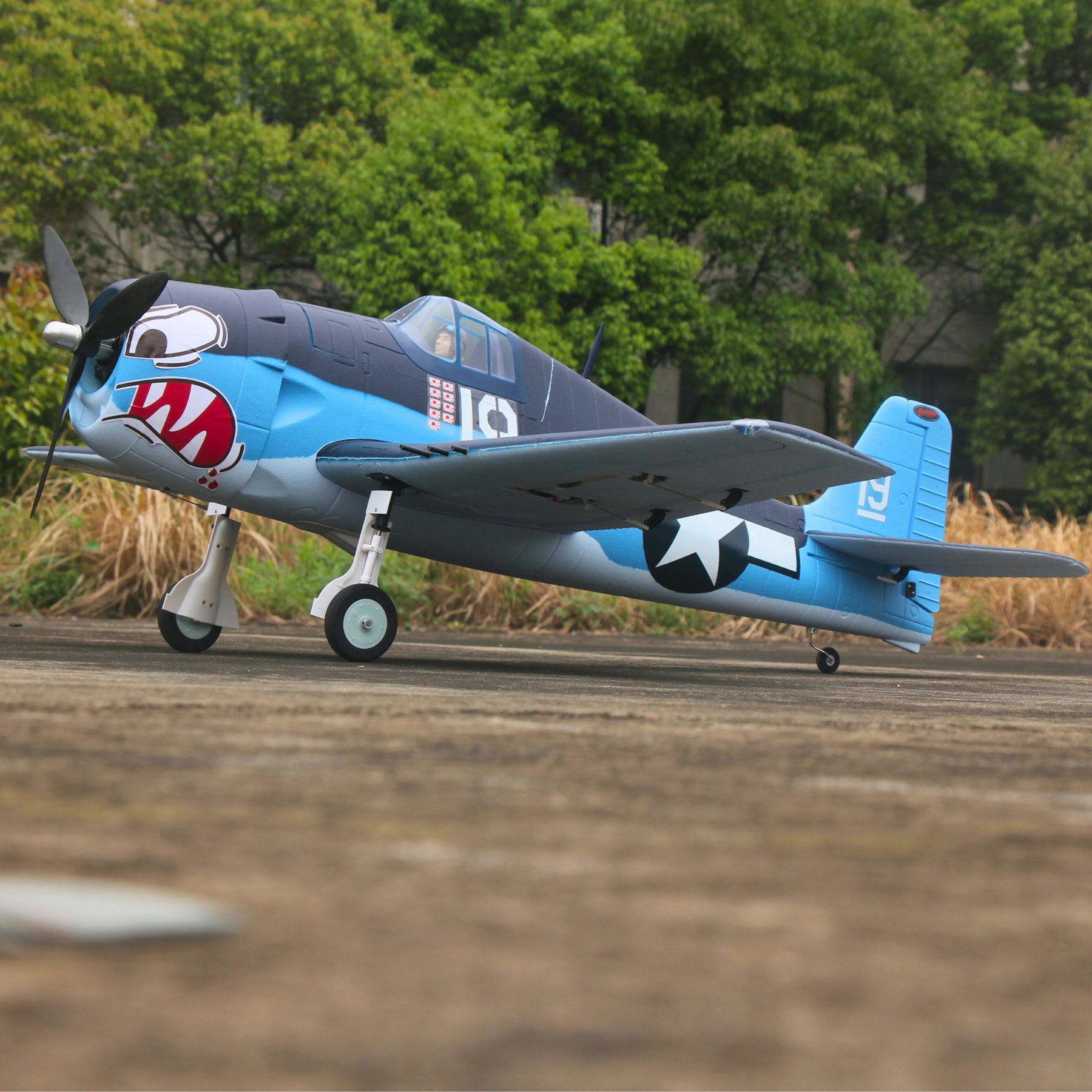 Dynam F6F Hellcat V2 4S RC Remote Control Warbird Airplane 1300mm Wingspan Flaps PNP BNF SPNP SRTF DY8958