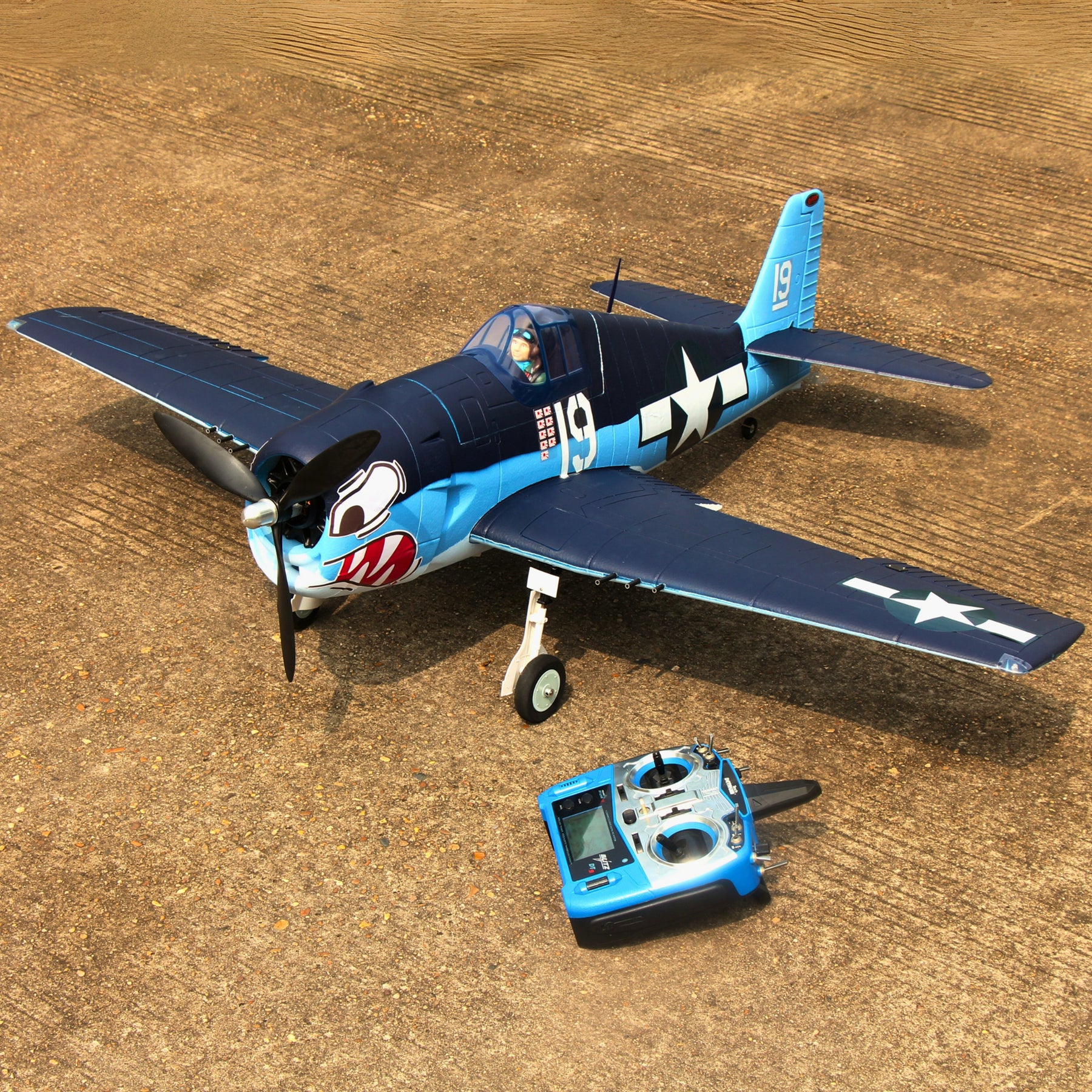 Dynam F6F Hellcat V2 4S RC Remote Control Warbird Airplane 1300mm Wingspan Flaps PNP BNF SPNP SRTF DY8958