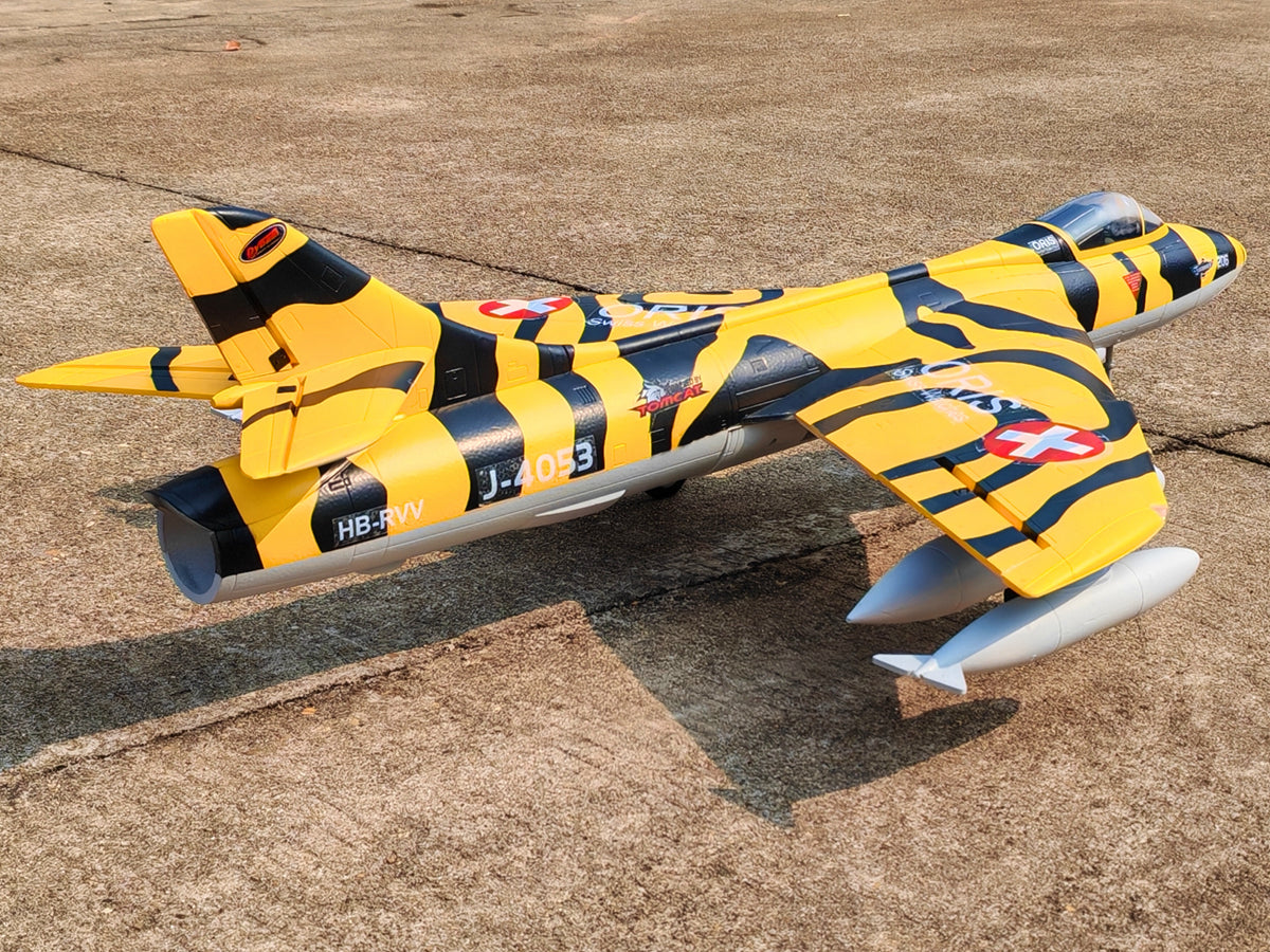 Dynam Hawker Hunter 4S 70mm 12 Blade RC Remote Control Beginner EDF Jet Airplane Flaps PNP BNF SPNP RTF DY8976