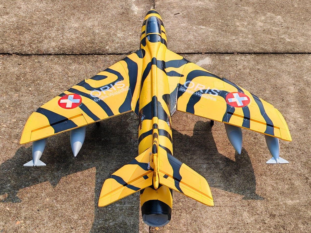 Dynam Hawker Hunter 4S 70mm 12 Blade RC Remote Control Beginner EDF Jet Airplane Flaps PNP BNF SPNP RTF DY8976