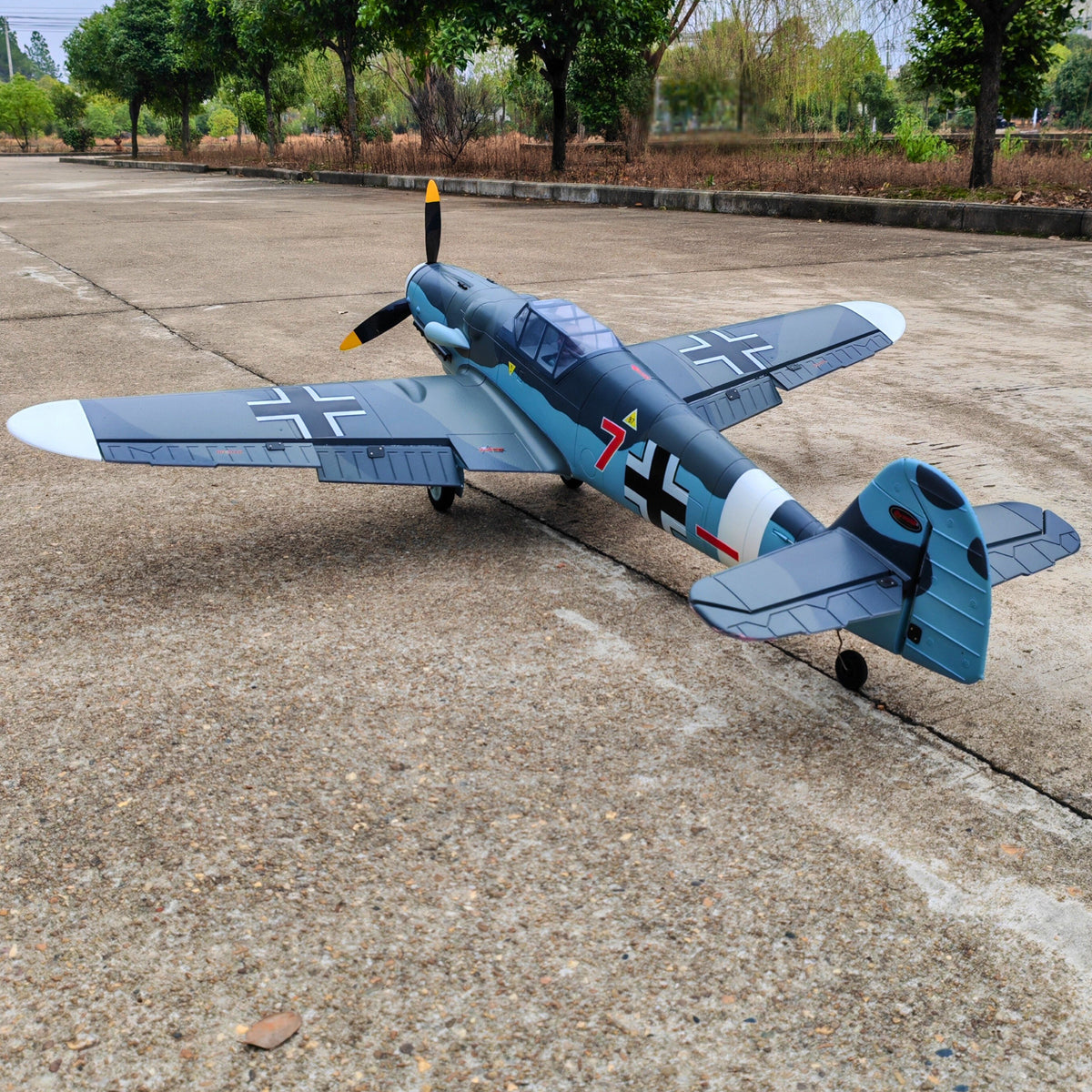 Dynam Messerschmitt BF 109 V2 4S RC Radio Controlled Warbird Airplane 1300mm Wingspan Flaps PNP BNF SPNP RTF DY8951V2