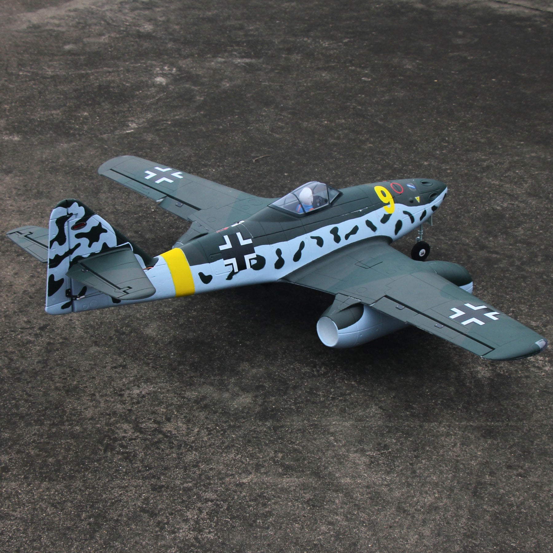 Dynam Messerschmitt Me 262 V2 PRO 6S 12 Blade Twin 70mm RC Remote Control EDF Jet 1.5m Wingspan Flaps PNP DY8950V2