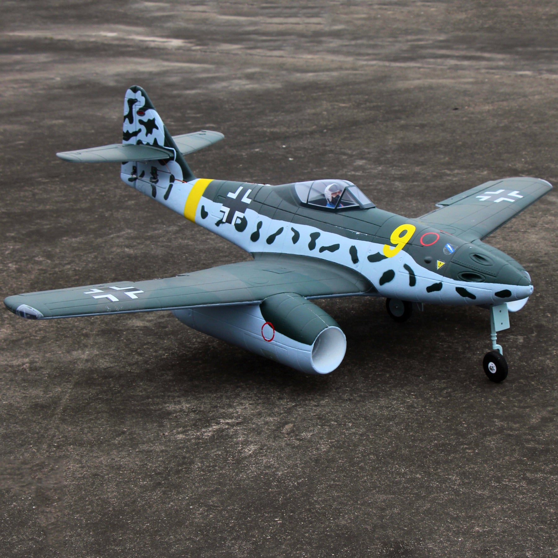 Dynam Messerschmitt Me 262 V2 PRO 6S 12 Blade Twin 70mm RC Remote Control EDF Jet 1.5m Wingspan Flaps PNP DY8950V2