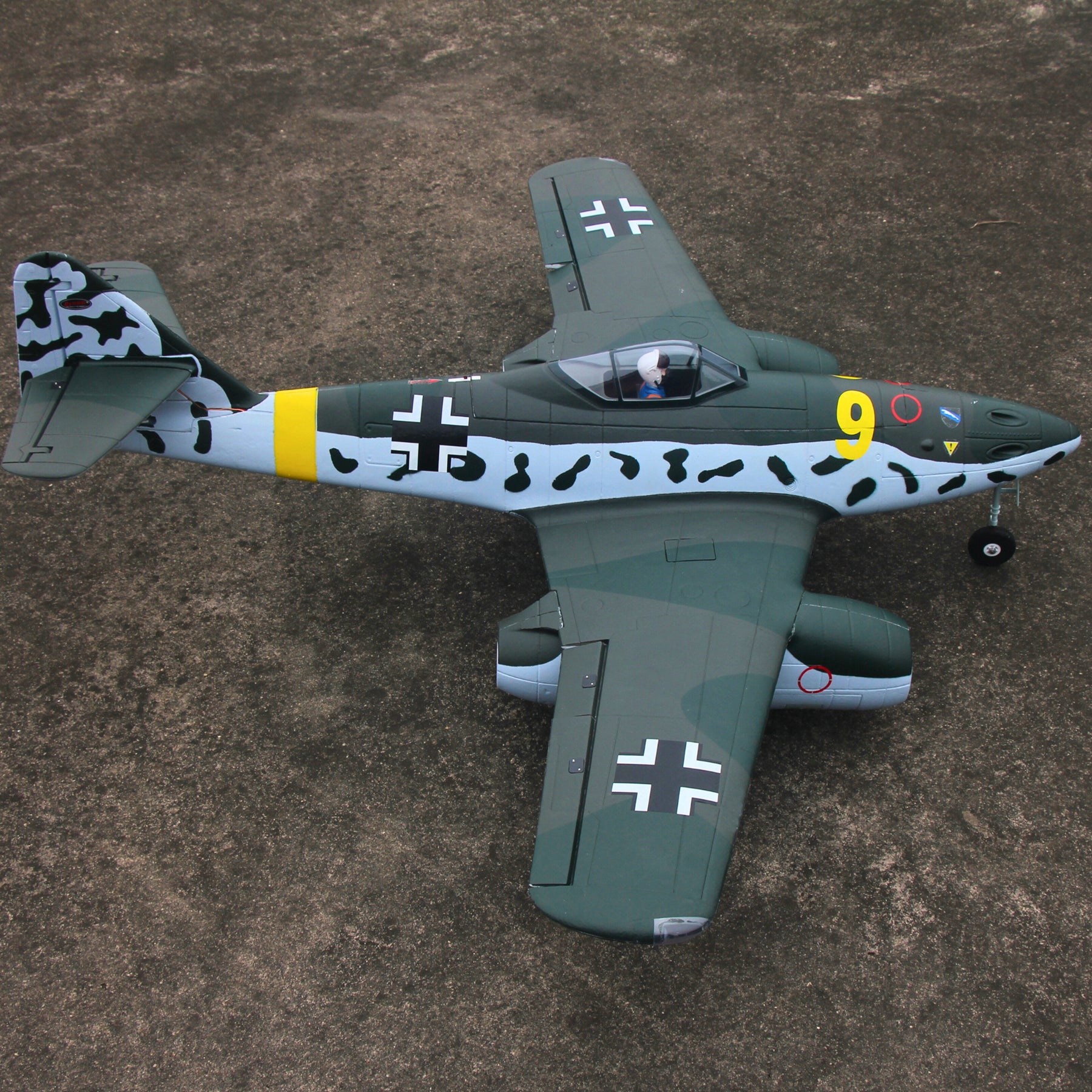 Dynam Messerschmitt Me 262 V2 PRO 6S 12 Blade Twin 70mm RC Remote Control EDF Jet 1.5m Wingspan Flaps PNP DY8950V2