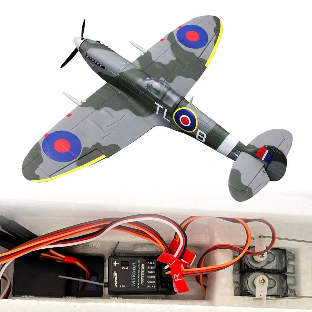 Dynam Mini Spitfire V2 900 mm 3S RC Warbird – SRTF/BNF/PNP com Estabilização iStone