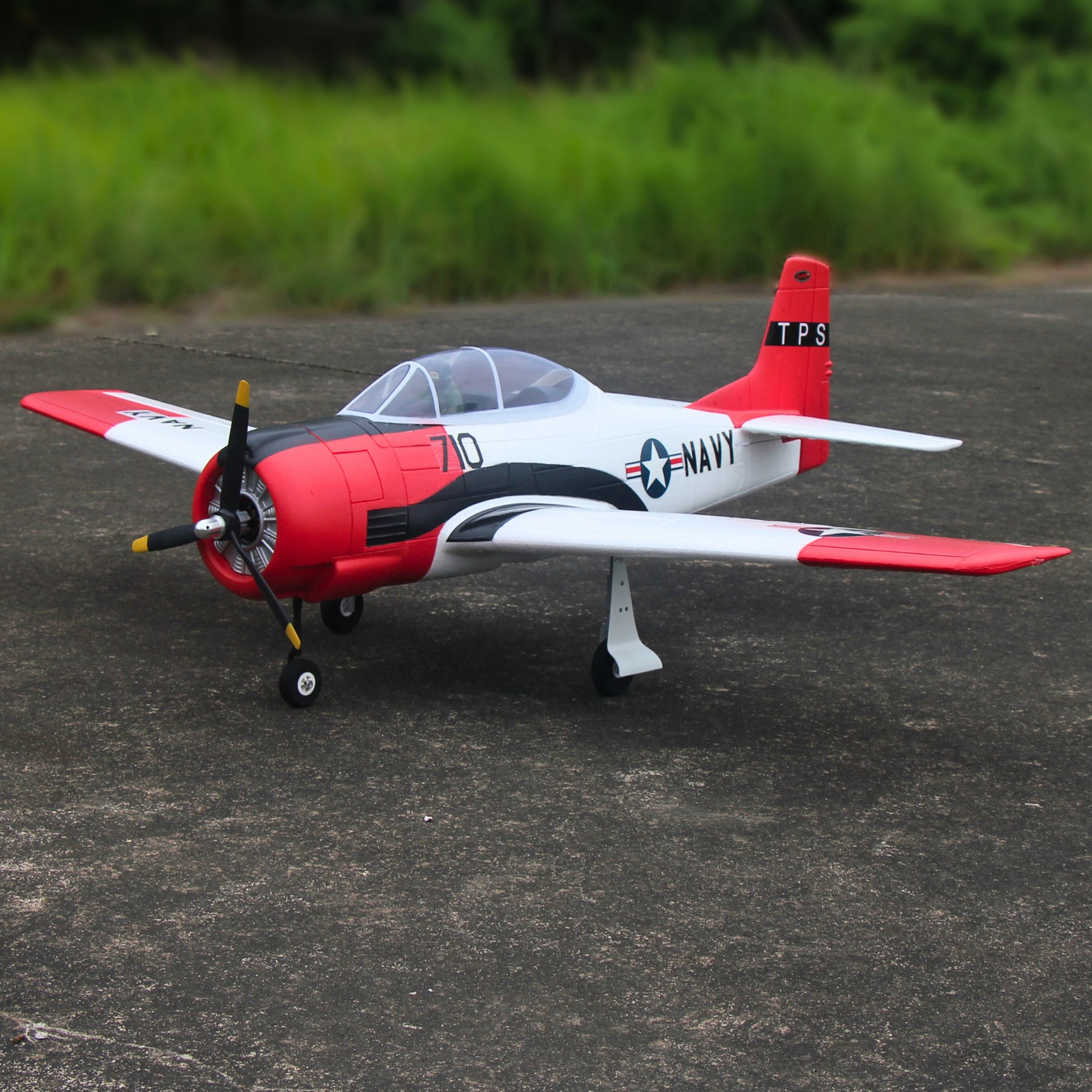 Dynam T 28 Trojan V2 Red 4S RC Remote Control Warbird Airplane 1300mm Wingspan Flaps PNP BNF SPNP RTF DY8940RD
