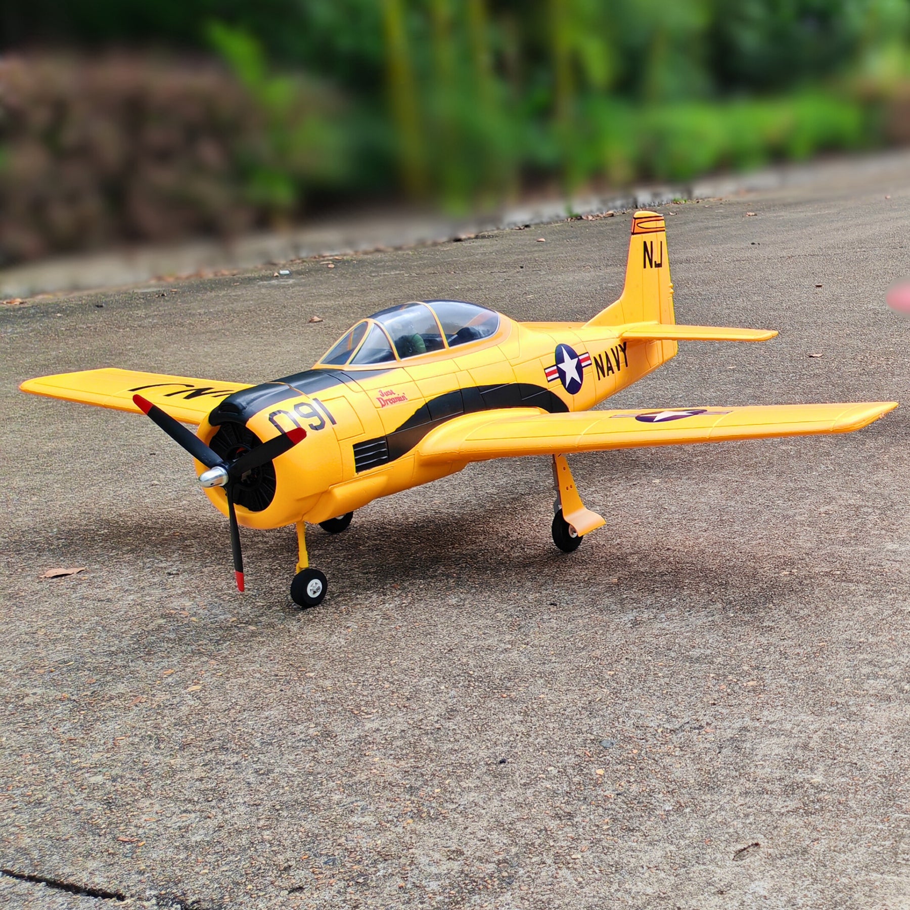Dynam T 28 Trojan V2 Yellow 4S RC Remote Control Warbird Airplane 1300mm Wingspan Flaps PNP BNF SPNP SRTF DY8940YL