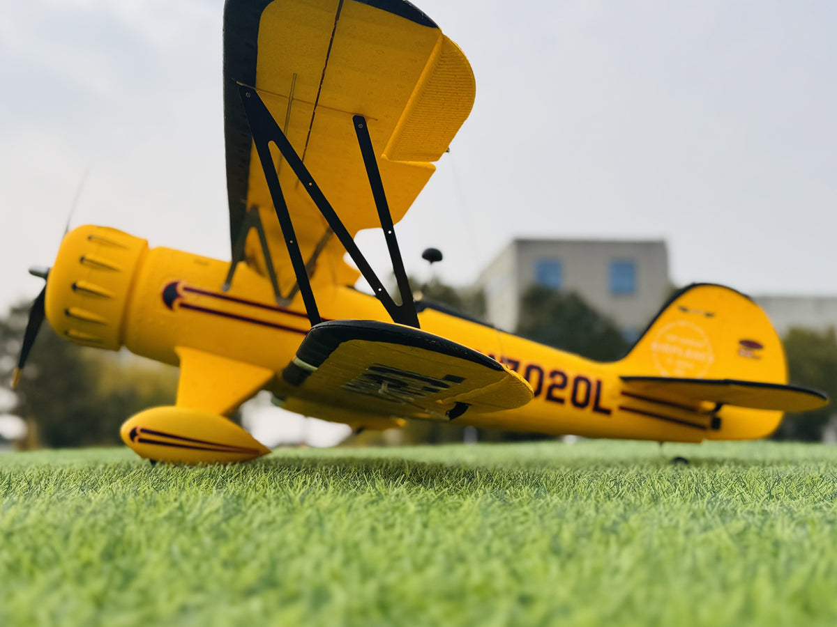 Dynam Waco YMF-5D V2 Yellow 4S Radio Controlled Biplane 1300mm Wingspan PNP BNF RTF DY8952YL