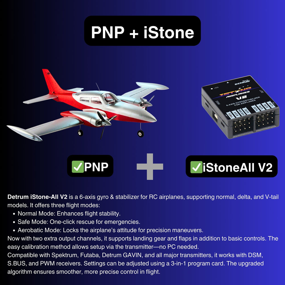 Dynam Cessna 310 Grand Cruiser V2 Red Twin Motor RC Scale Plane PNP iStone