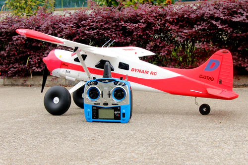 Dynam_DHC-2_Beaver_V2_Red_4S_Bigfoot_STOL_1.5m_Flaps_for_Beginners