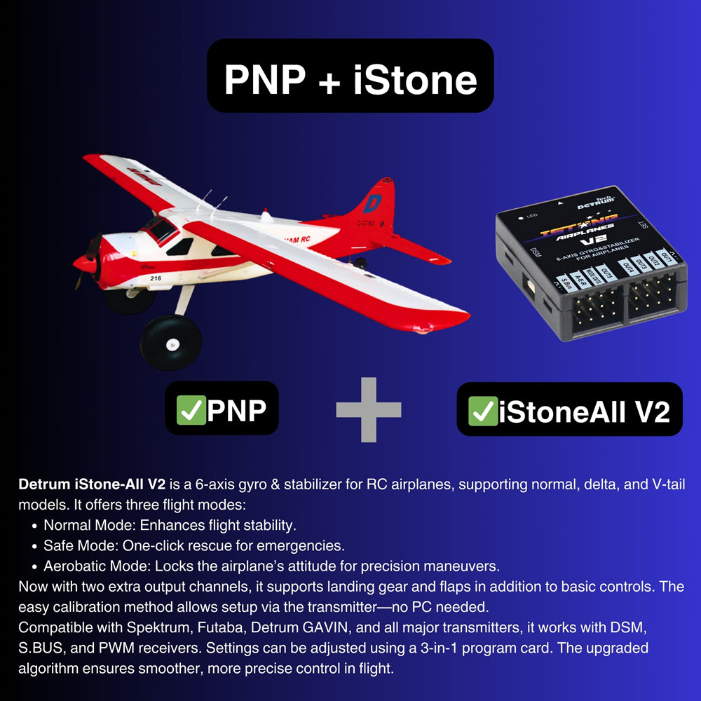 Dynam DHC 2 Beaver V2 Red 4S SeaLand RC Seaplane PNP iStone