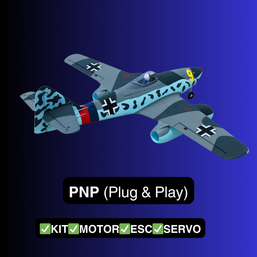 Dynam Messerschmitt Me 262 V2 4S Twin 70mm EDF RC Jet PNP