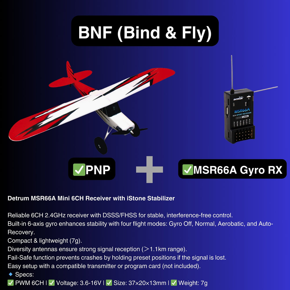 Dynam Primo RC Beginner Trainer Red STOL Bigfoot BNF