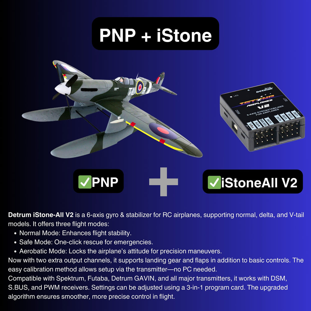 Dynam Supermarine Spitfire MK.VB 4S RC Warbird Seaplane PNP iStone