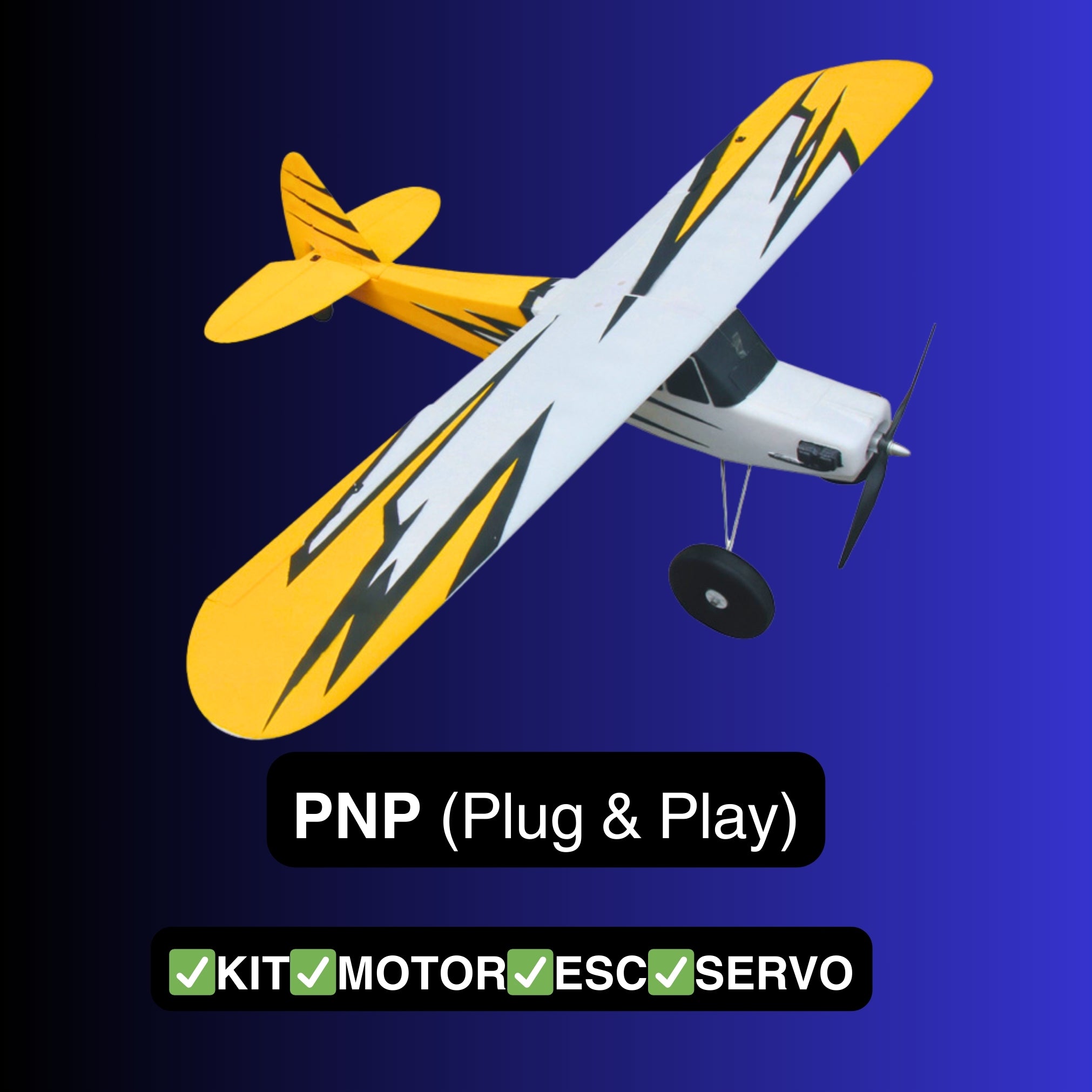 Dynam Primo RC Beginner Trainer Yellow STOL Bigfoot PNP