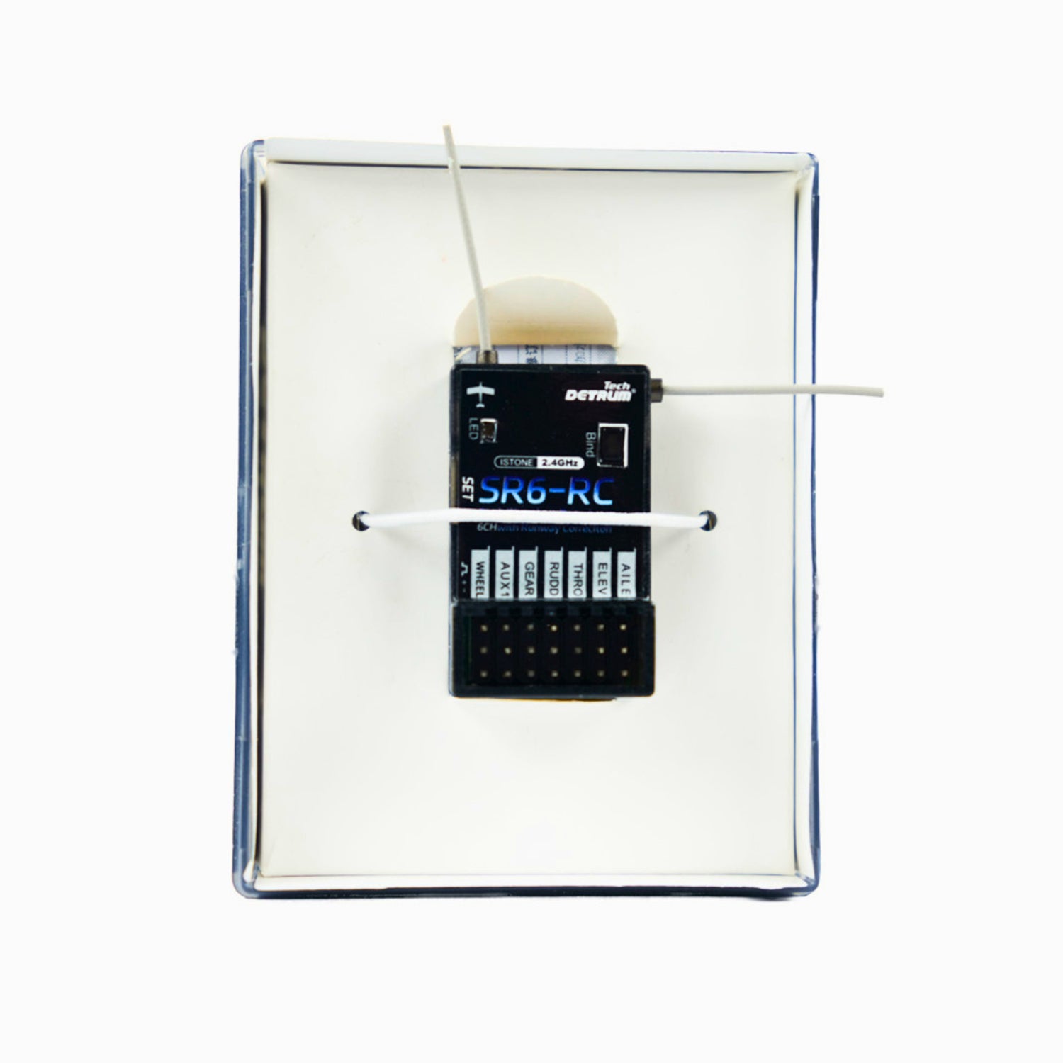 🌟🎉 Neuerscheinung! Detrum SR6-RC 6-Kanal 2,4-GHz-Empfänger mit iStone 6-Achsen-Stabilisierung & Landebahnkorrektur