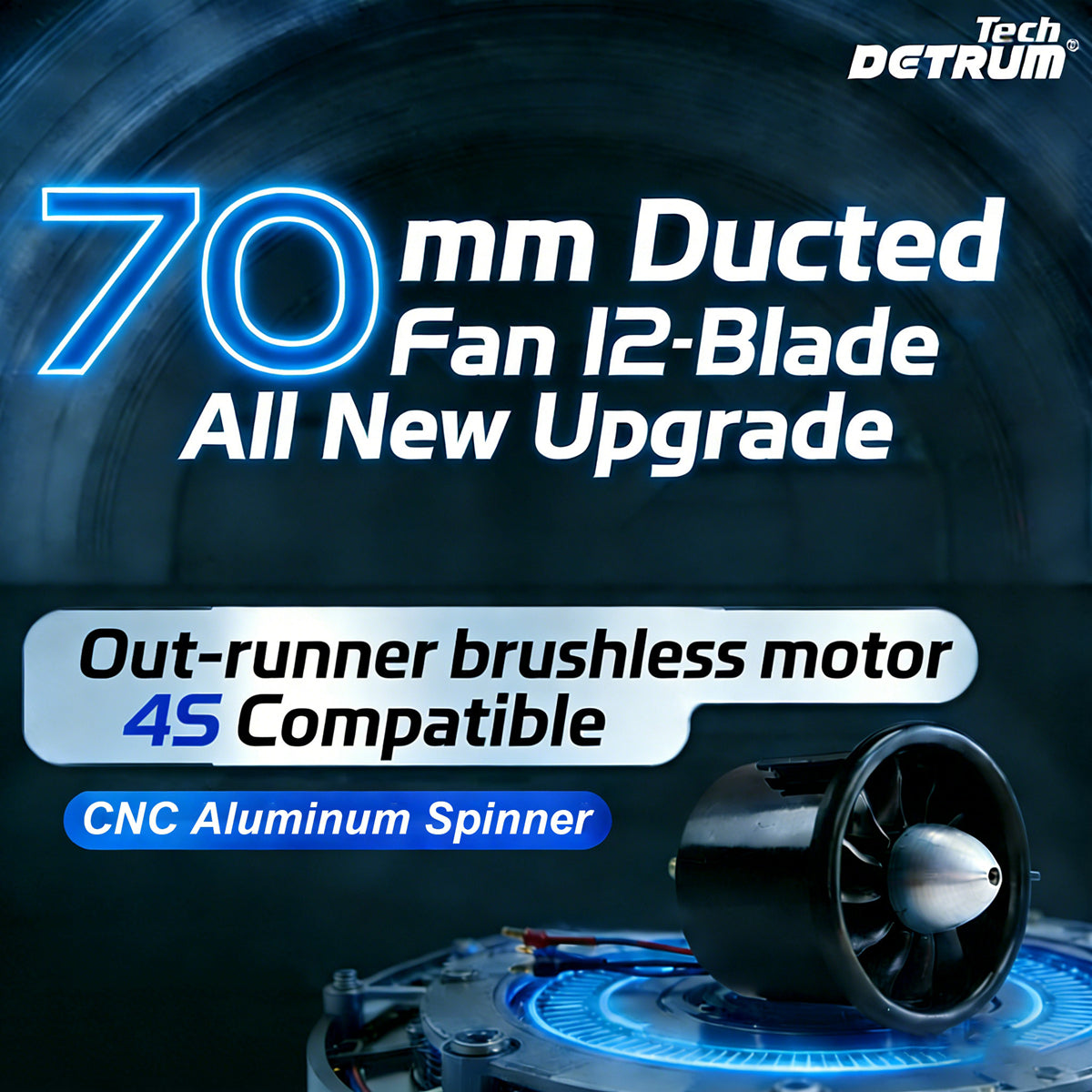 Dynam-70mm-12-Blade-4S-EDF-Power-System-TC-2827-2600KV-Outrunner-Brushless-Motor
