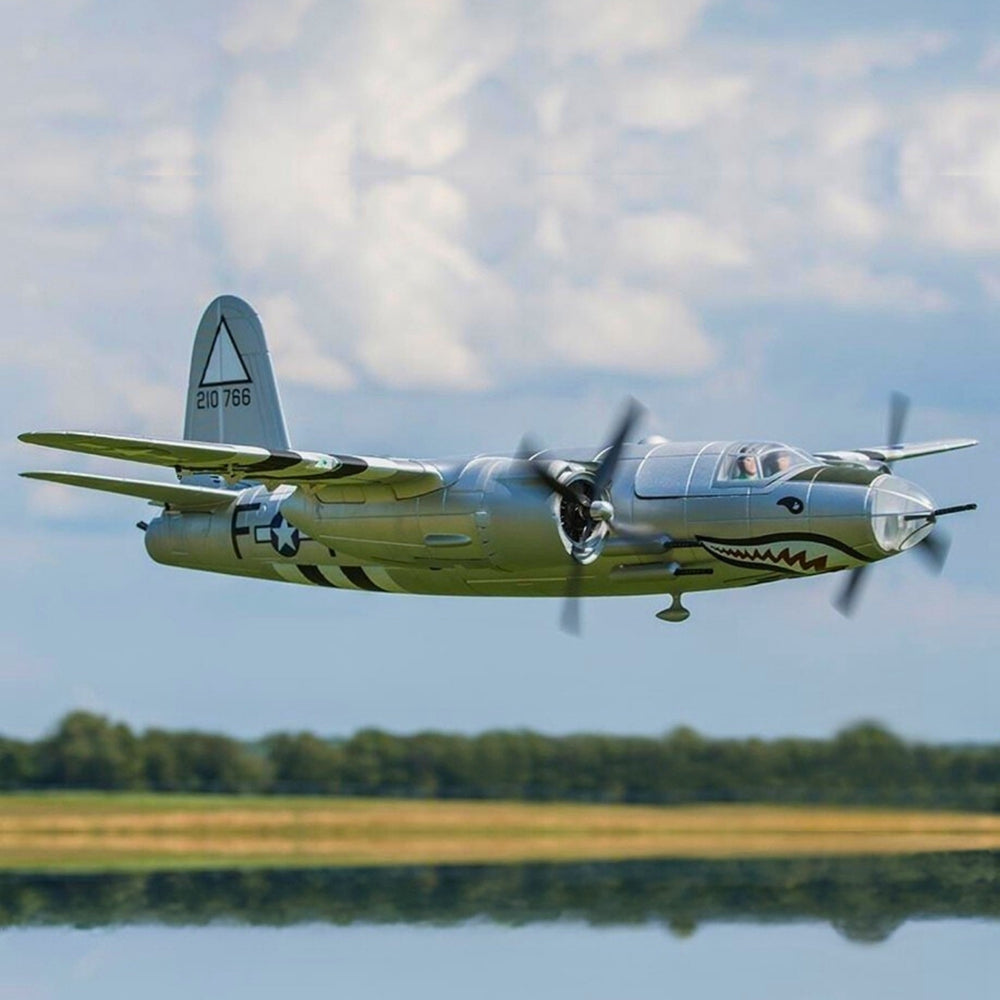 Dynam-B-26-Marauder-4S-Remote-Controlled-Twin-Warbird-Airplane-1.5m-Flaps-Silver-DY8972SV-RTF_10