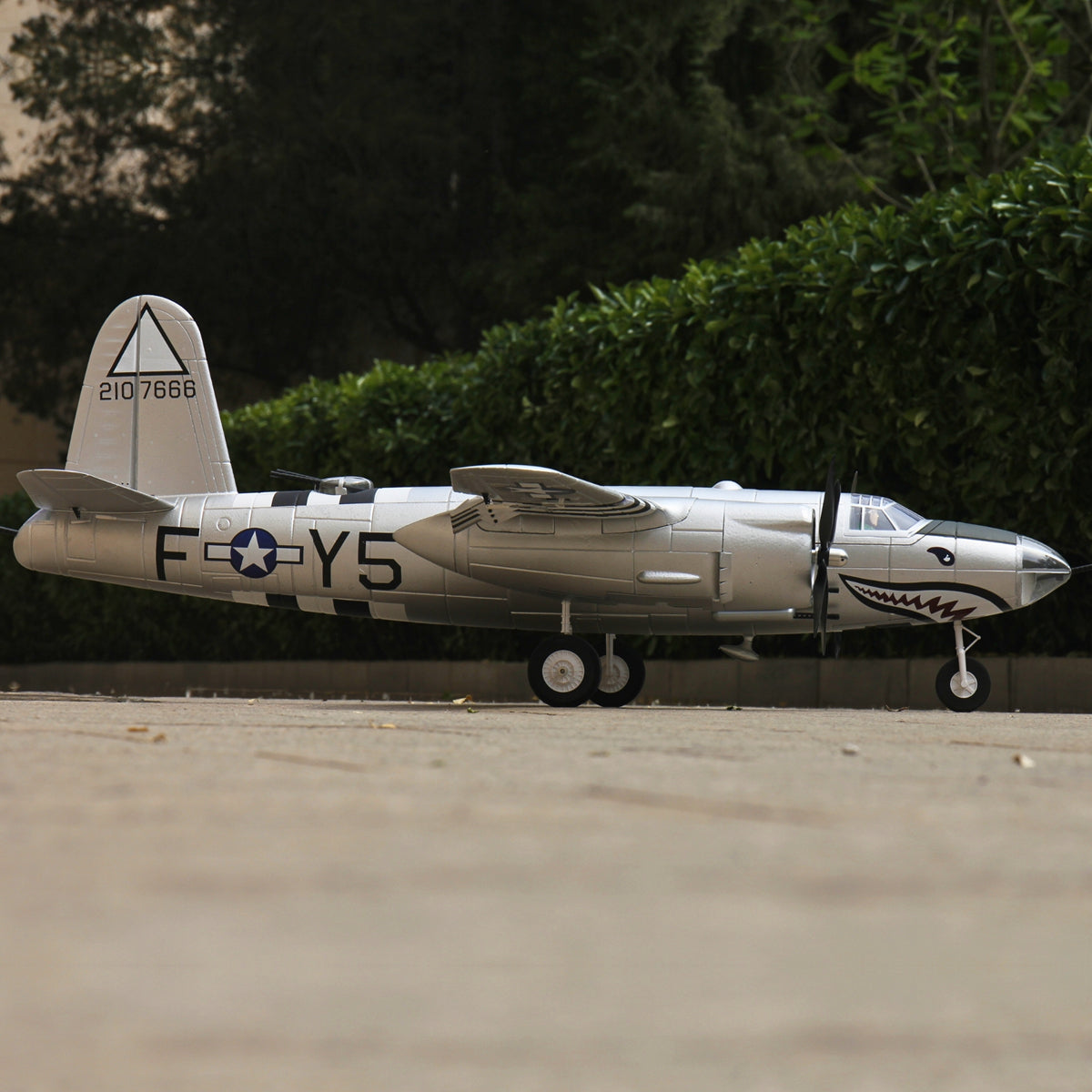 Dynam-B-26-Marauder-4S-Remote-Controlled-Twin-Warbird-Airplane-1.5m-Flaps-Silver-DY8972SV-RTF_15