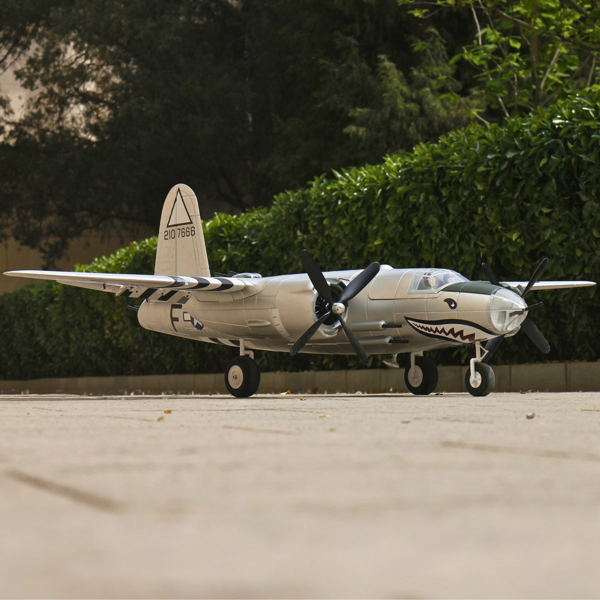 Dynam-B-26-Marauder-4S-Remote-Controlled-Twin-Warbird-Airplane-1.5m-Flaps-Silver-DY8972SV-RTF_16