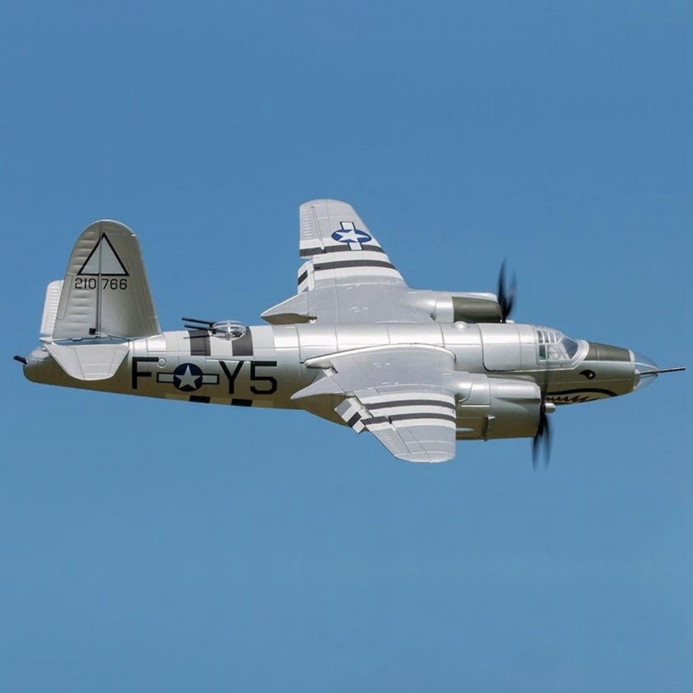 Dynam-B-26-Marauder-4S-Remote-Controlled-Twin-Warbird-Airplane-1.5m-Flaps-Silver-DY8972SV-RTF_7