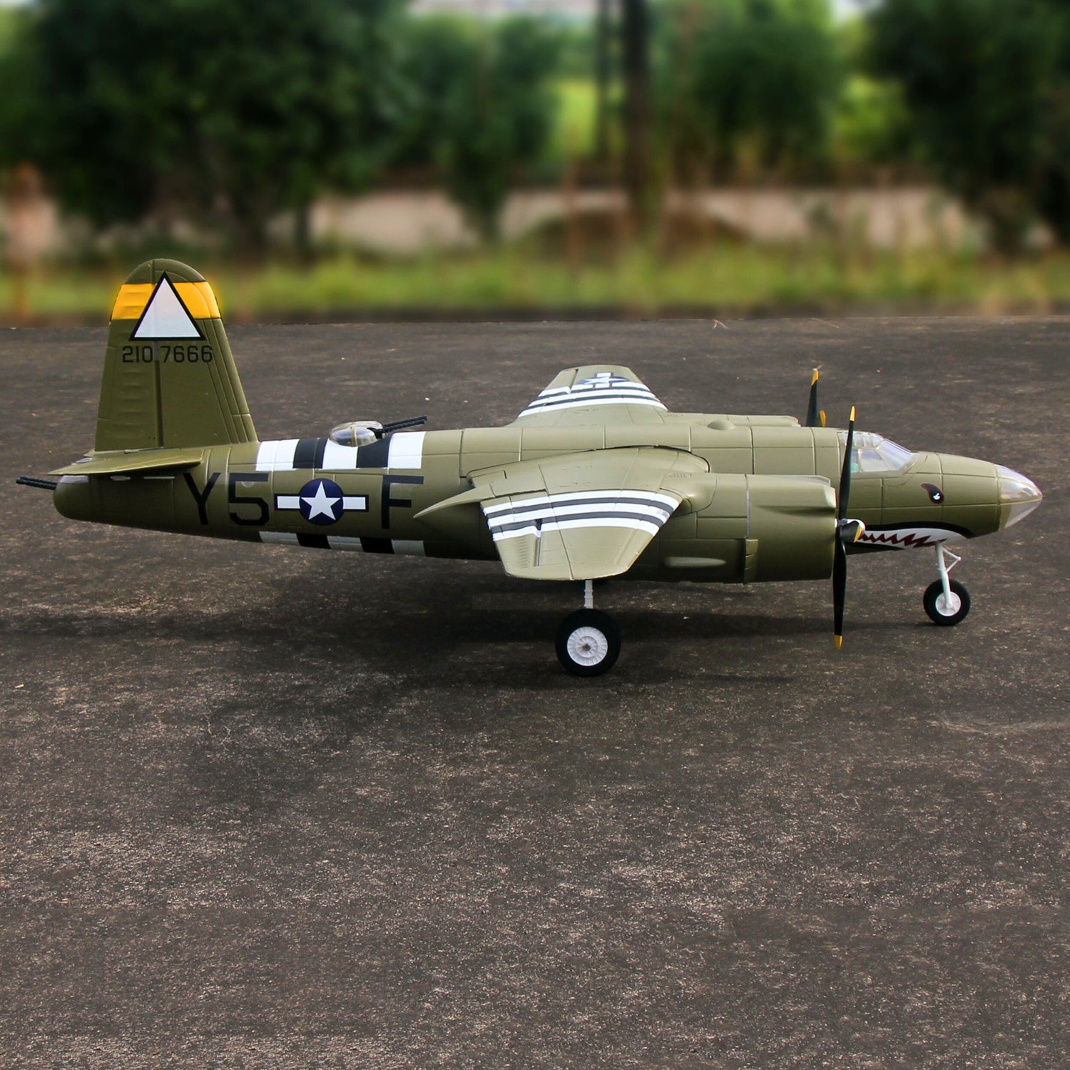 Dynam-B-26-Marauder-Green-4S-Twin-Engine-RC-Warbird-Plane-1.5m-SRTF-DY8972GN