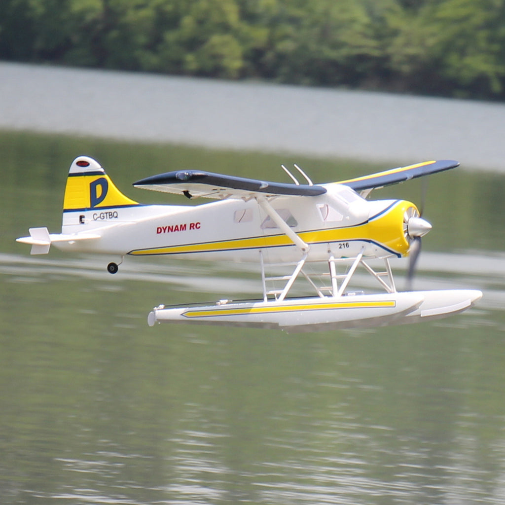 Remote Control Float Dynam DHC-2 Beaver V2 Blue 4S STOL RC Float Plane 1.5m w/ Flaps