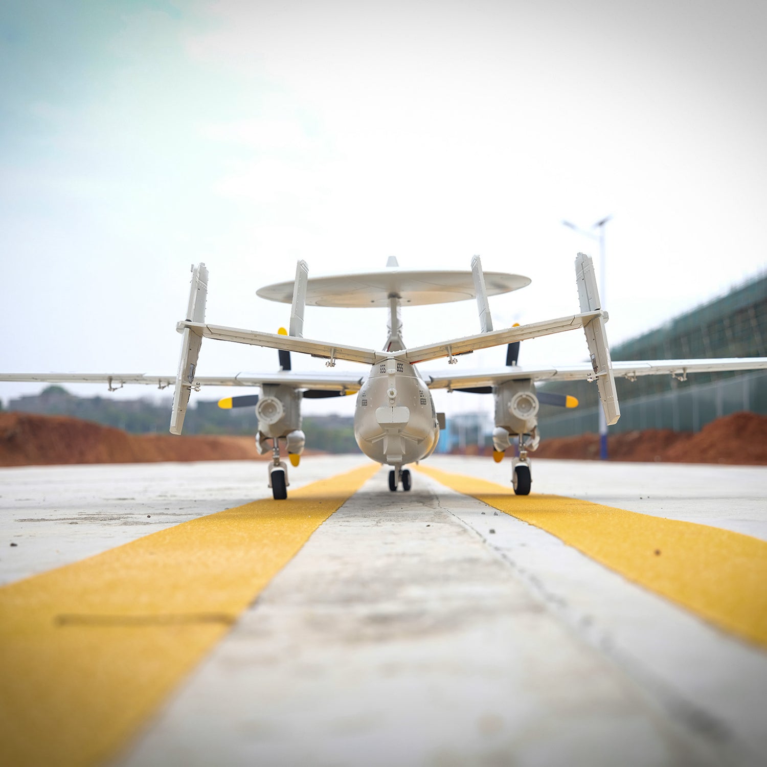 🌟🎉 New Release! Pre-Order Dynam E-2C Hawkeye AEW 1500mm Twin-Engine 360° Rotating Radar RC Scale Airplane