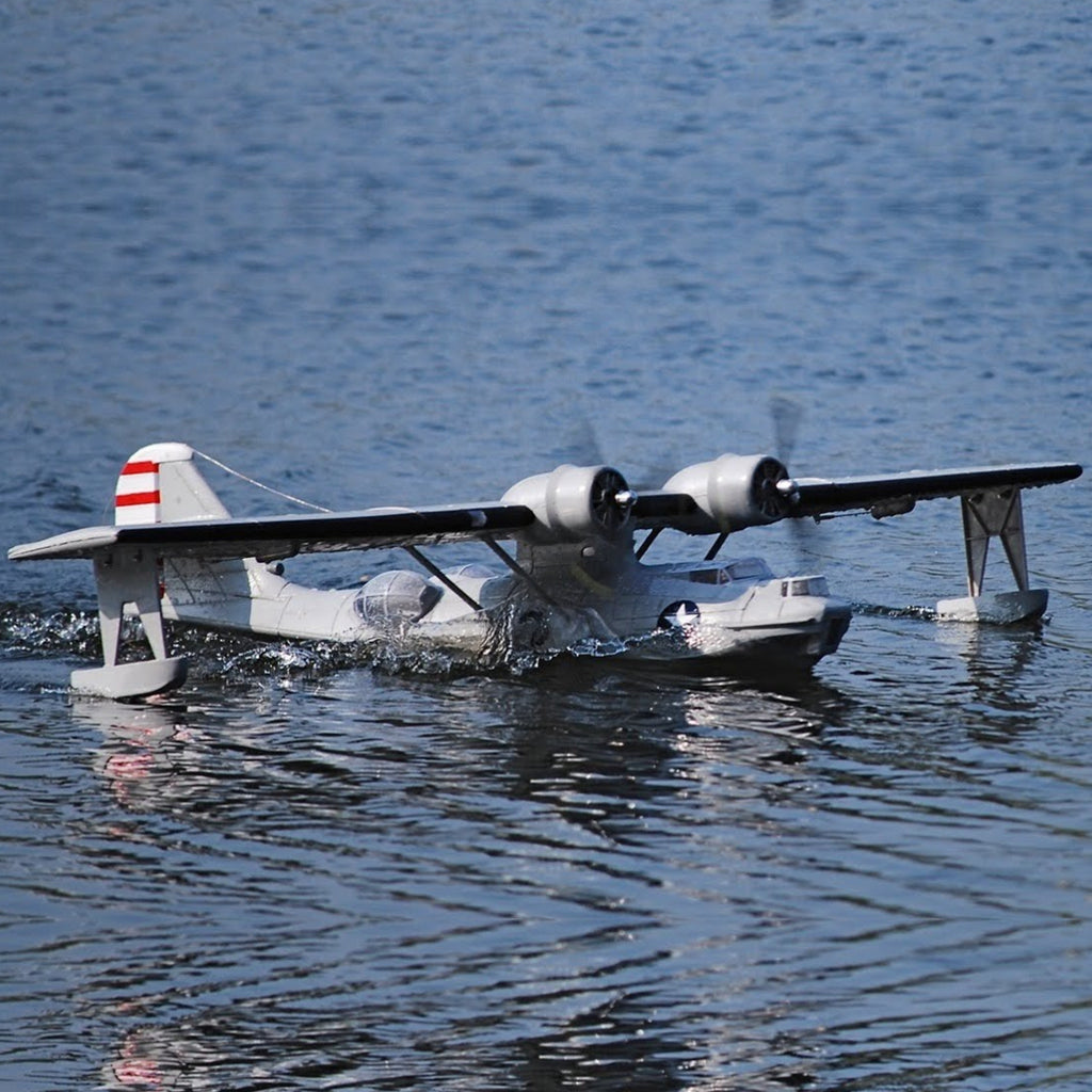 Pby Engine Dynam PBY Catalina V2 Grey Twin Engine Seaplane 1500mm